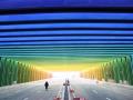 我國首條彩虹隧道亮相鄭州 夢幻般如時光穿越